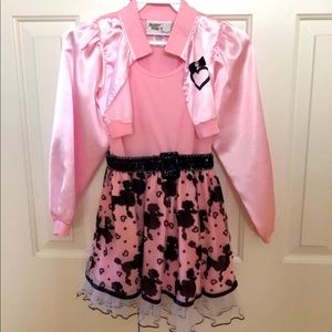 Girls Pretty in Poodle Halloween Costume